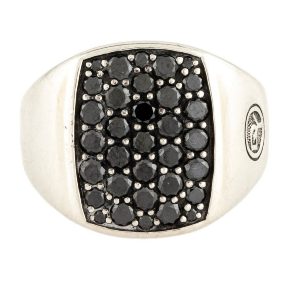 David Yurman Black Diamond Pinky Ring